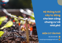 Hệ thống tưới cây tự động cho ban công chung cư và nhà phố