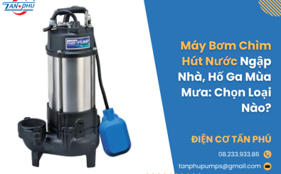 Máy Bơm Chìm Hút Nước Ngập Nhà, Hố Ga Mùa Mưa: Chọn Loại Nào?
