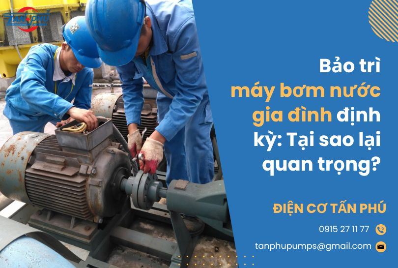Bảo trì máy bơm nước gia đình định kỳ: Tại sao lại quan trọng?