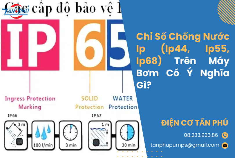 Chỉ Số Chống Nước Ip (Ip44, Ip55, Ip68) Trên Máy Bơm Có Ý Nghĩa Gì?